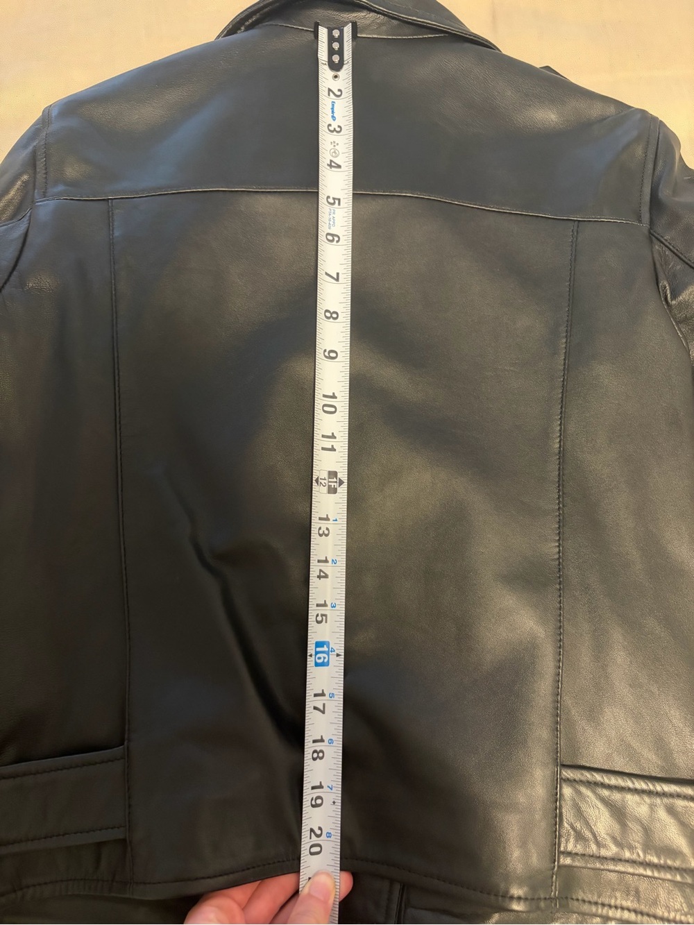 NWOT Quince 100% Top-Grain Leather Motorcycle Jacket Black - Size M - Picture 11 of 11
